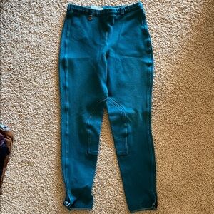 On Course Teal Equestrian Riding Breeches